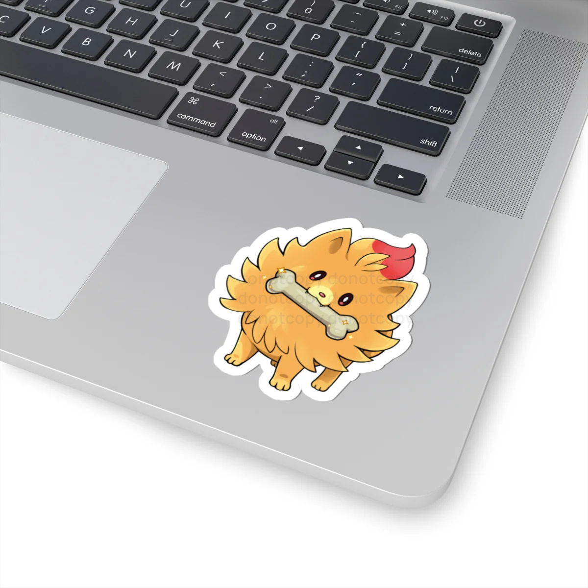 Watermarked - Pombon Cute Yellow Pocket Monster Dog Sticker