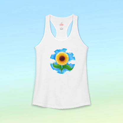 Sunflower Summer Racerback Tank