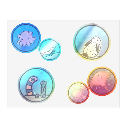Ocean Friends Sticker Sheet — Cute Sea Creatures Sticker Set
