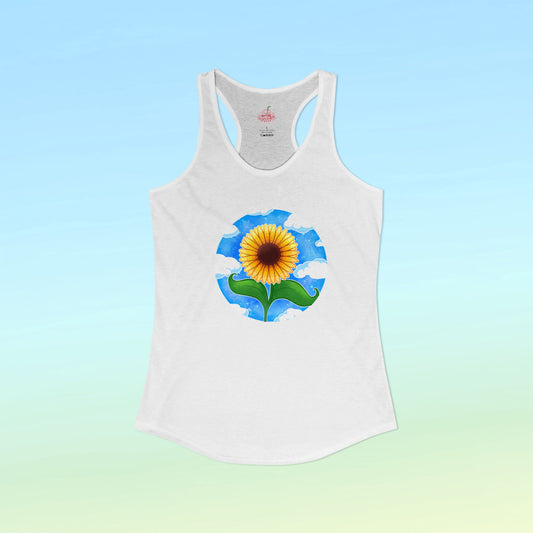 Sunflower Summer Racerback Tank