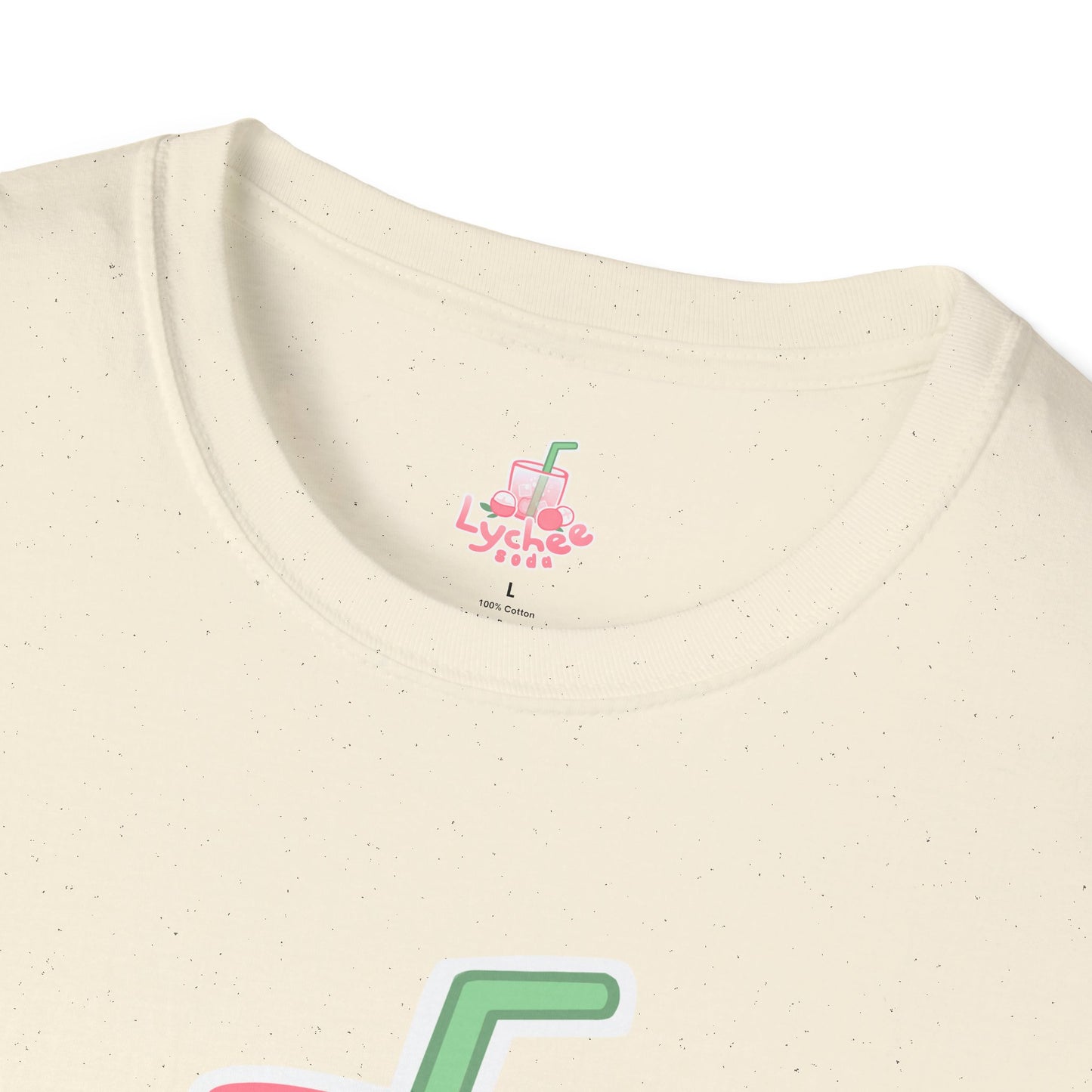 Lychee Soda T-Shirt — Cute Pink Beverage Graphic Tee