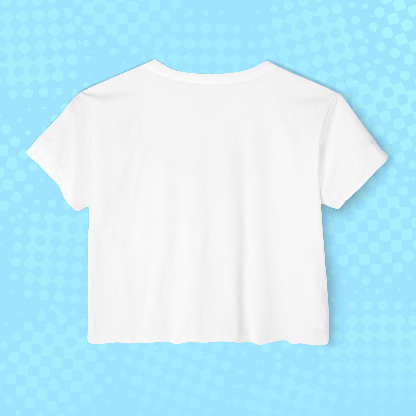 Crab Castle Cropped Tee — Sandcastle Beach Crop Top Shirt