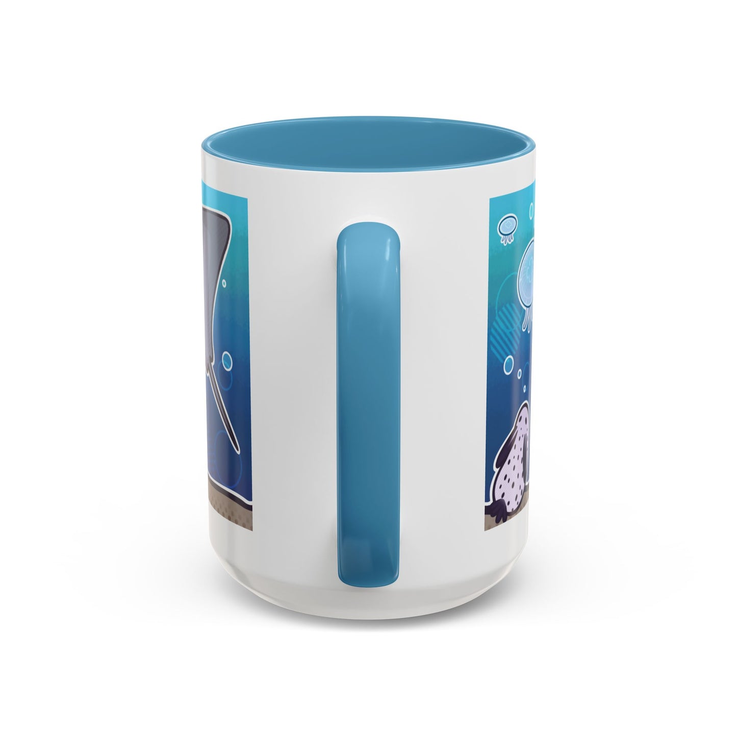 Ocean Friends Coffee Mug – Cute Marine Life Sea Creatures 11/15oz Accent Mug
