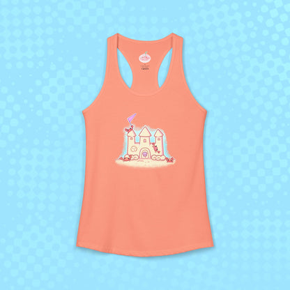 Crab Castle Racerback Tank Top — Sandcastle Beach Top