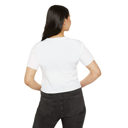 Crab Castle Cropped Tee — Sandcastle Beach Crop Top Shirt