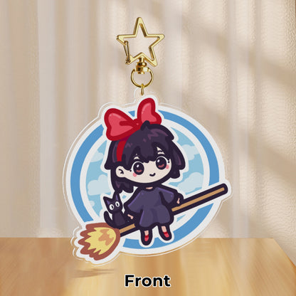 Double-Sided Kiki & Jiji Keychain