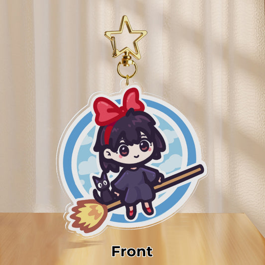 Double-Sided Kiki & Jiji Keychain
