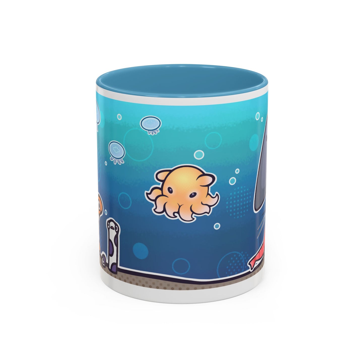 Ocean Friends Coffee Mug – Cute Marine Life Sea Creatures 11/15oz Accent Mug