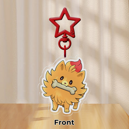 Pombon Rare bone! Double-sided Charm Keychain