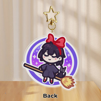 Double-Sided Kiki & Jiji Keychain