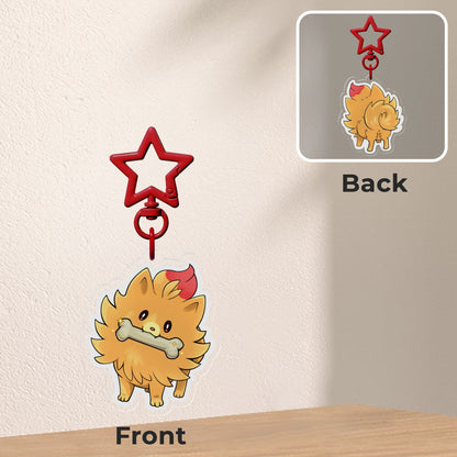 Pombon Rare bone! Double-sided Charm Keychain