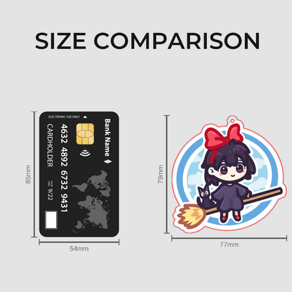 Double-Sided Kiki & Jiji Keychain