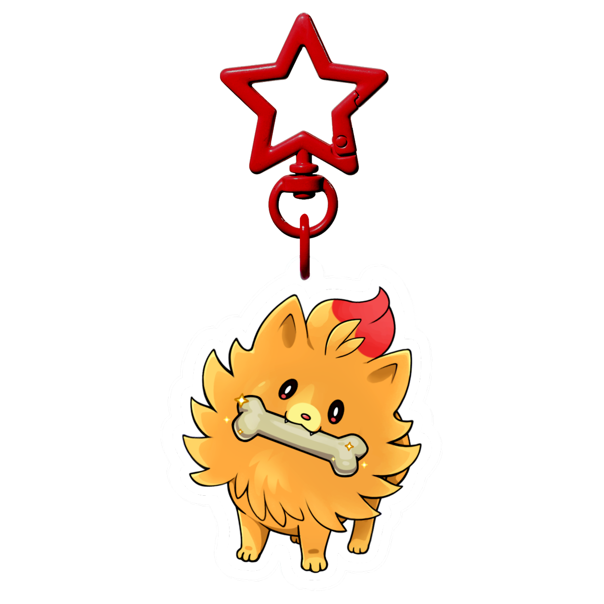 Pombon Rare bone! Double-sided Charm Keychain