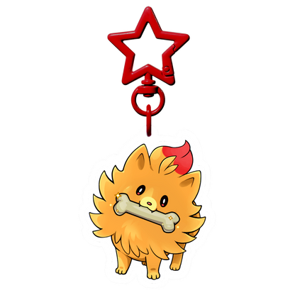 Pombon Rare bone! Double-sided Charm Keychain