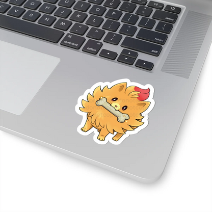 Watermarked - Pombon Cute Yellow Pocket Monster Dog Sticker